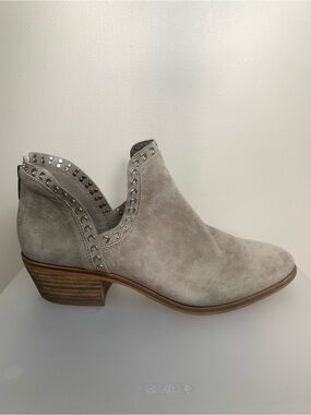 Vince Camuto Leather Suede Western Studded Boot 9.5
